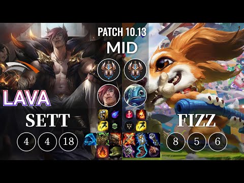 HLE Lava Sett vs Fizz Mid - KR Patch 10.13