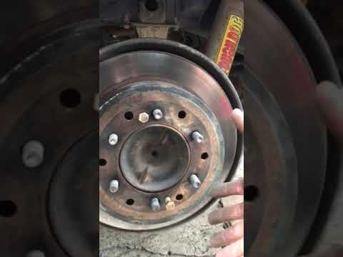 Toyota Rear Rotor Removal FJ Cruiser 2011