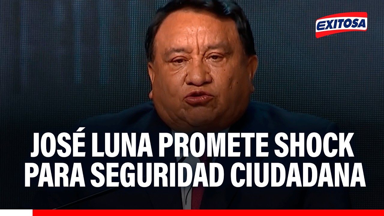 🔴🔵José Luna promete un shock para seguridad ciudadana: “S/ 5 mil millones por año”