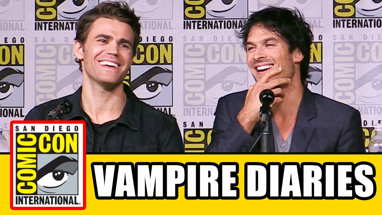 THE VAMPIRE DIARIES Season 8 Comic Con Panel (Part 1) - Ian Somerhalder, Kat Graham, Paul Wesley