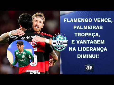 FLAMENGO VENCE E REDUZ VANTAGEM DO LÍDER PALMEIRAS, QUE TROPEÇA; SANTOS NO Z4! | BATE-PRONTO