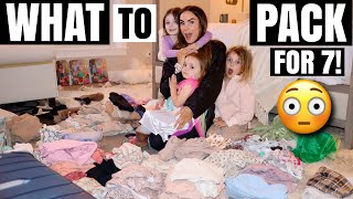 What you NEED to pack for 7 people on a HUGE ROAD TRIP! | Traveling With Kids