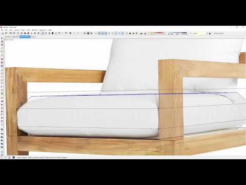 Quickly create a designer chair in SketchUp