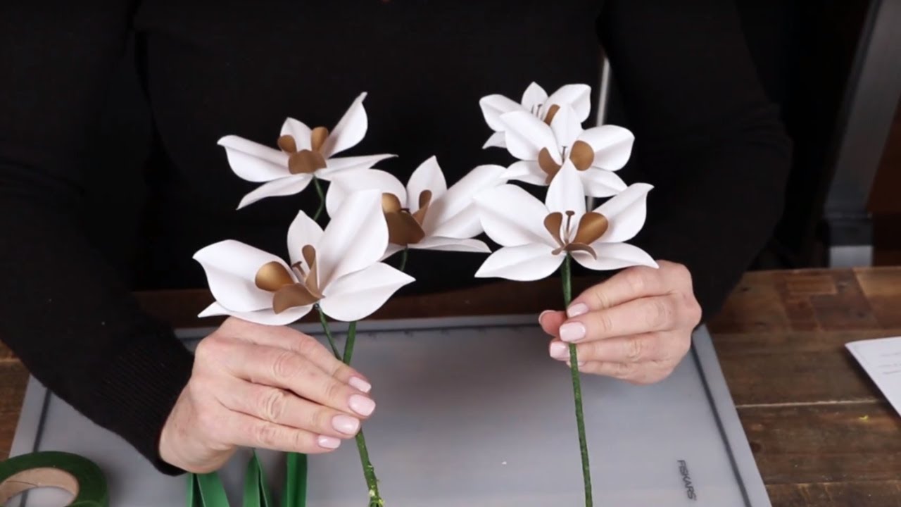 Lia Griffith Paper Cymbidium Orchid Video
