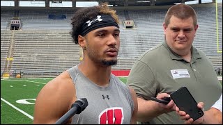 Wide receiver Bryson Green on returning from injury, adjusting to Wisconsin, more