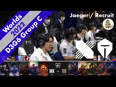DRX(Pyosik グレイブス) VS TES(JackeyLove ドレイヴン) ハイライト D3G6 Group C - Worlds 2022 Group Stage