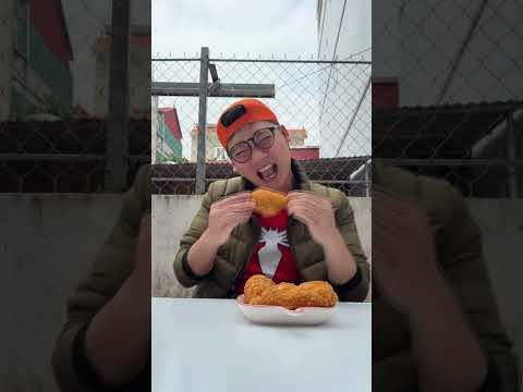 Trung chuối ăn đùi gà rán và cái kết #hattieu #trungchuoi