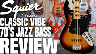 Video thumbnail for Squier Classic Vibe 70's Jazz Bass - Seventies Style over Substance  - LowEndLobster Review by LowEndLobster
