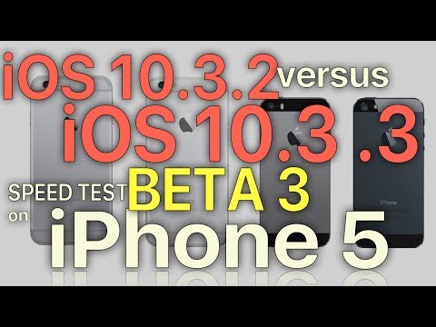 iPhone 5 : iOS 10.3.2 vs iOS 10.3.3 Beta 3 Speed Test (Build 14G5047a)