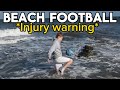 CRAZY FOOTBALL CHALLENGES AT THE BEACH + (*I FALL IN THE SEA*)