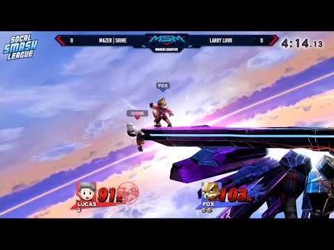 MSM 165 - Larry Lurr (Fox) vs Mazer | Shine (Lucas) Winners Quarters - Smash 4