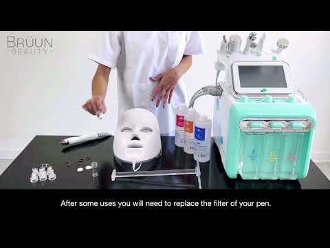 [Tips 4] Hydra Aqua Peeling Facial Machine 7 in 1 Tutorial Accessories | h2o2  Radio Frequency