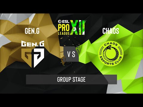 CS:GO - Gen.G vs Chaos [Train] Map 1 - ESL Pro League Season 12 - Group Stage - NA
