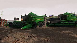 COLHEITA DE TRIGO NO MULTIPLAYER - MAPA AGRO SUL 4X - Farming Simulator 25