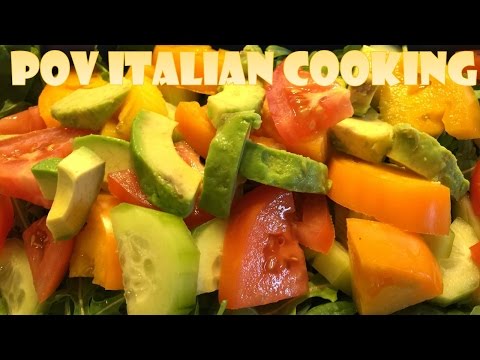 Arugula & Spinach Salad with Avocado: POV Italian Cooking Episode 9