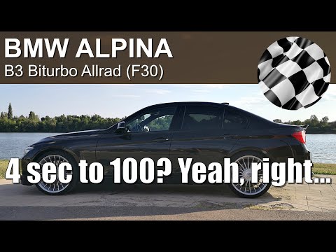 BMW ALPINA B3 Biturbo Allrad (F30) acceleration 0-100 kmh & 60 mph