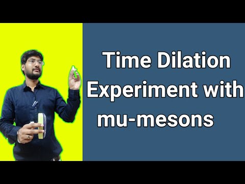 Time dilation derivation using lorentz transformation | Time dilation an experiment with mu-mesons