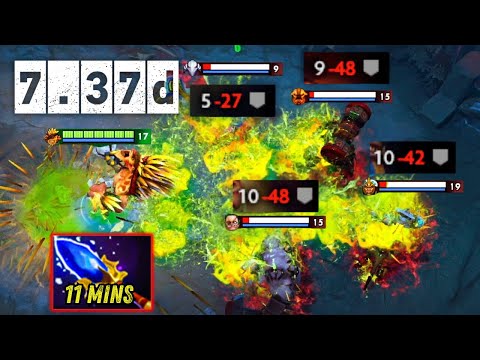 11Mins Aghanim Scepter Best Carry Build for Bristleback Dota 2