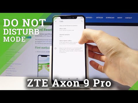 Do Not Disturb Mode in ZTE Axon 9 Pro – Mute Sounds & Vibrations
