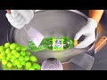 ASMR Fanta Grape Ice Cream Rolls How To Make Ice Cream With Fanta Fruits Fast ASMR Food