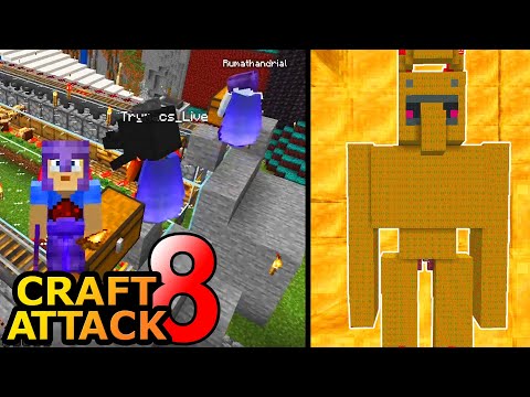 Manipulating Boss Tree Farms & Planning Honey Golems! - Minecraft Craft Attack 8 #63