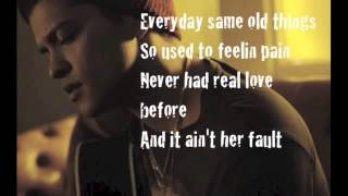 Bruno Mars - All She Knows Karaoke Lyrics on Screen