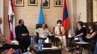 Միքայել արքեպիսկոպոս Աջապահյանի այցելությունը Բեյրութ