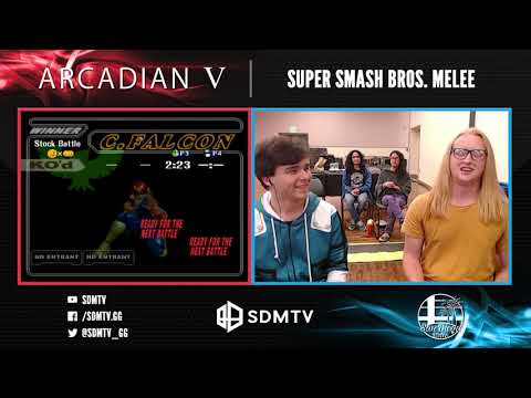 Arcadian 5 - NAKO (Puff) vs. Bisfo (Falcon) - Singles Top 8 Losers Quarterfinals - Smash Melee
