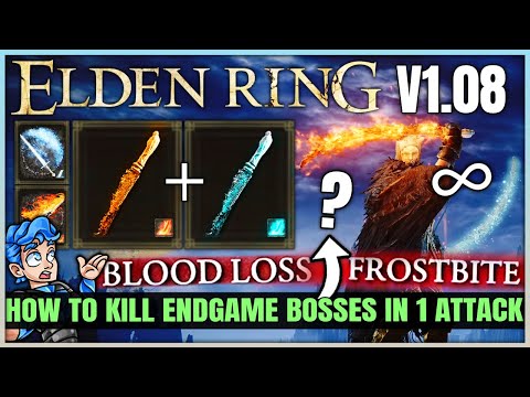 New 1.08 Best Weapon Build is Actually BROKEN OP - Fire Frost Jump = MASSIVE Damage - Elden Ring!