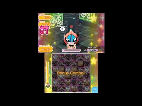 Pokemon Shuffle (3DS): Deoxys Speed Forme (S Rank, DD + T+10)