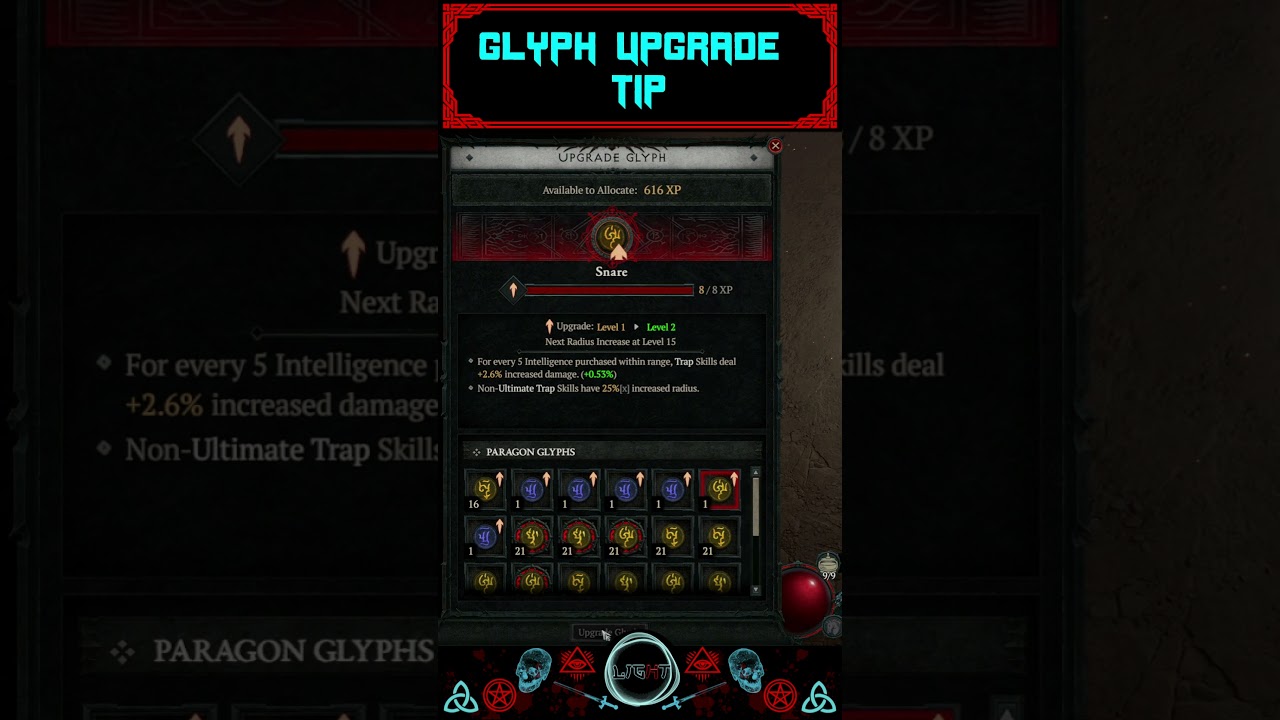 Upgrade your glyphs fast  #diablo4tips  #gaming  #diablo4