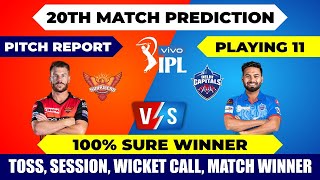 IPL 2021 20th Pitch Report | SRH VS DC | Hyderabad Vs Delhi | Weather Condition | Match Preview