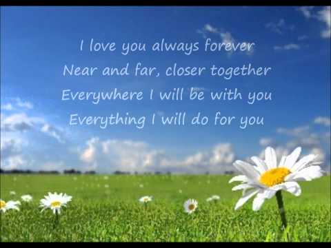 Donna Lewis - I Love You Always Forever (Lyrics)