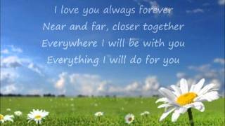 Donna Lewis - I Love You Always Forever (Lyrics)