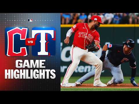 텍사스 VS 클리블랜드 3:2 MLB 스포츠하이라이트