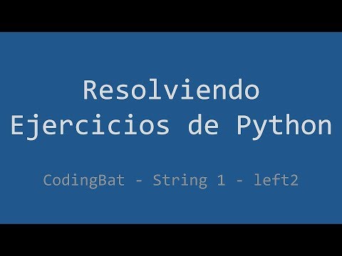 031 Ejercicio De Python Codingbat String 1 Left2