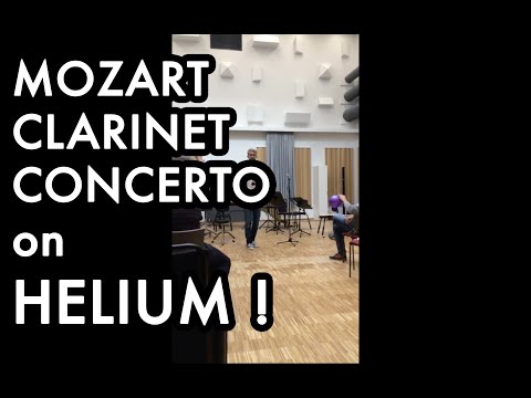 Mozart clarinet concerto on Helium (HD) - Emil Jonason