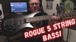 Video thumbnail for Rogue LX205B 5-String Series III Electric Bass Guitar! by Metal Till Death