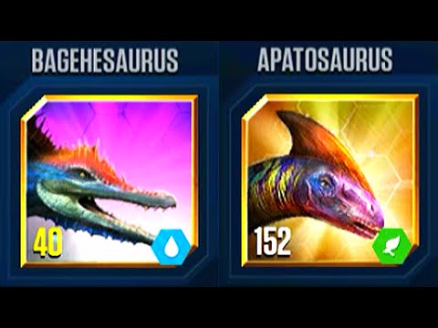 BAGEHESAURUS VS APATOSAURUS | JURASSIC WORLD THE GAME