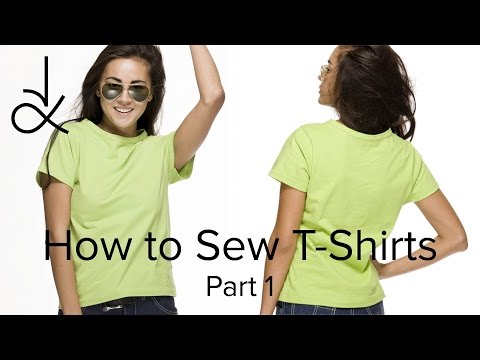 Tシャツの縫い方～初心者のためのソーイング～前編 (How to Sew T-Shirts -  Sewing for Beginners - Part 1)