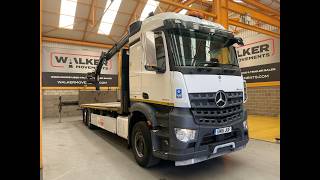 Mercedes-Benz AROCS 2543 *EURO 6* 6X2, DRAWBAR SPEC 26 TONNE FLATBED/CRANE &ndash; 2 avolavakuorma-auto | Kuva 4 - Autoline