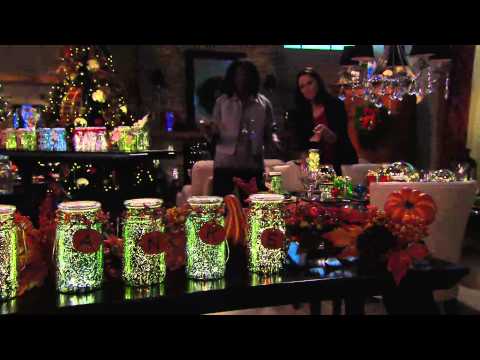 Set of 3 Indoor Outdoor Hand Blown Mercury Glass Mason Jars by Valerie with Jayne Brown