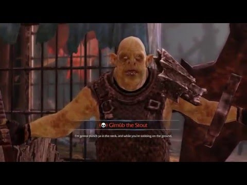 Shadow of Mordor Stout uruk quotes