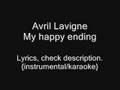 Avril Lavigne - My happy ending {instrumental ...