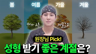 거참 성형하기 딱 좋은 계절이구만 성형받기 좋은 계절은 과연 언제?!