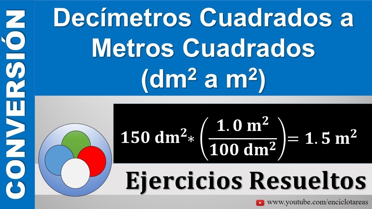 Decímetros Cuadrados a Metros Cuadrados (dm2 a m2) Muy sencillo