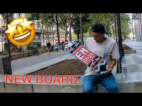 Street Skating in Paris! NEW BOARD SETUP!