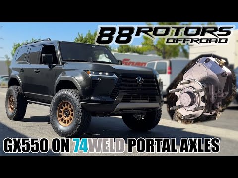 2025 LEXUS GX550 OVERTRAIL+ ON 74WELD PORTAL AXLES & 37\" TIRES
