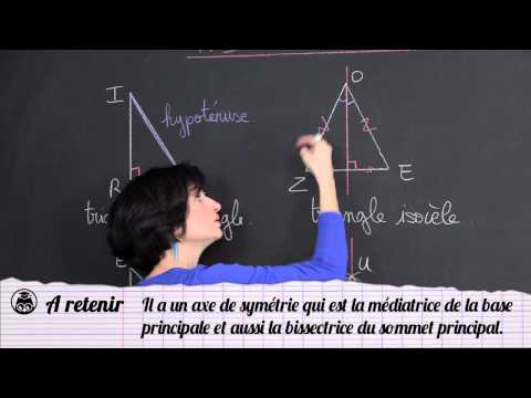 Triangles particuliers - Géométrie plane - Maths 6e - Les Bons Profs