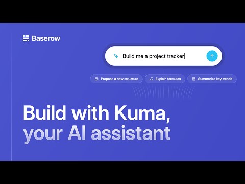 Meet Kuma: Baserow’s AI Assistant for Building Databases, Formulas & Automations